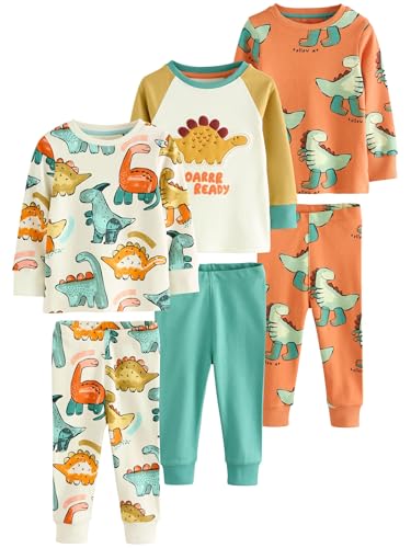 NEXT Kuschelpyjamas, 3er-Pack Multi Dino 12 Monate von NEXT
