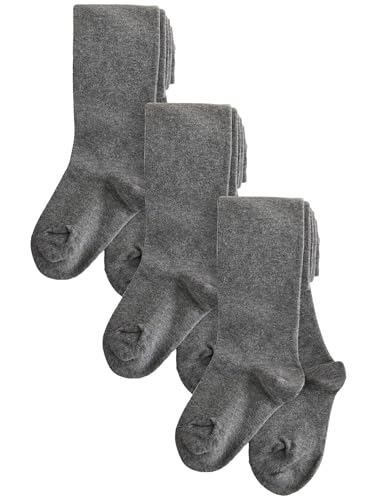 NEXT Längere Schulstrumpfhose, 3er-Pack Grau 7 Jahre von NEXT