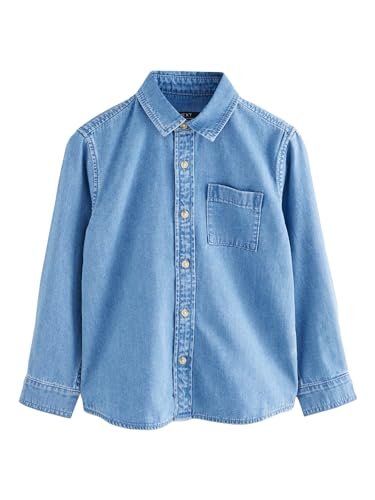 NEXT Langärmeliges Hemd aus Denim Blue Denim 9 Jahre von NEXT