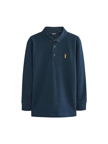 NEXT Langärmeliges Polo-Shirt Marineblau 11 Jahre von NEXT