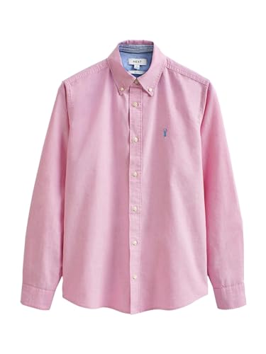 NEXT Langärmeliges Slim Fit Oxfordhemd Rosa S NEXT Langärmeliges Slim Fit Oxfordhemd Rosa S von NEXT