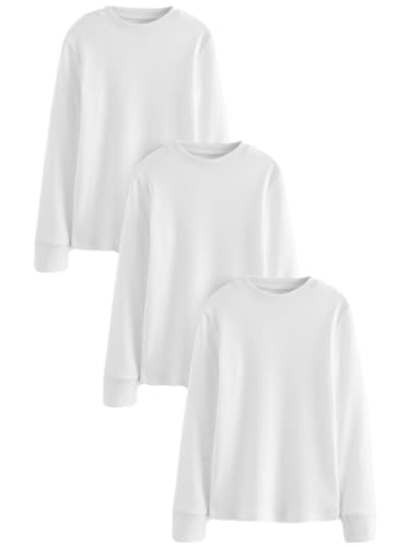 NEXT Langarm-Shirts, 3er-Pack Weiß 3-4 Jahre von NEXT