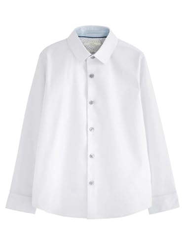 NEXT Langarmhemd mit elegantem Besatz Weiß 5 Jahre von NEXT