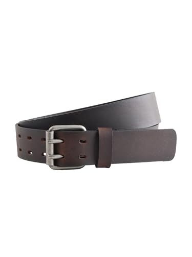 NEXT Legerer Ledergürtel mit Doppeldorn Braun L von NEXT