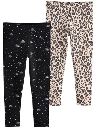 NEXT Leggings, 2er-Pack Black Rainbow/Animal 7 Jahre von NEXT