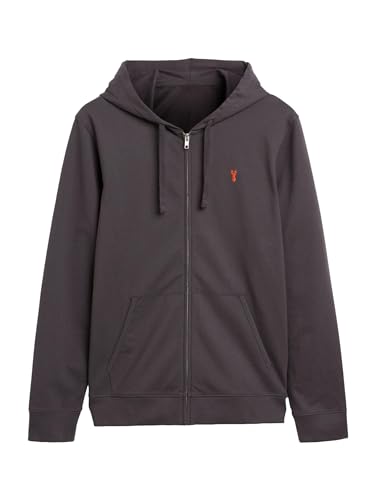 NEXT Leichte Kapuzenjacke mit Reißverschluss Schiefergrau L von NEXT