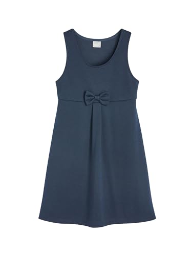 NEXT Mädchen Jersey-Latzkleid mit Schleife Marineblau 9 Jahre von NEXT