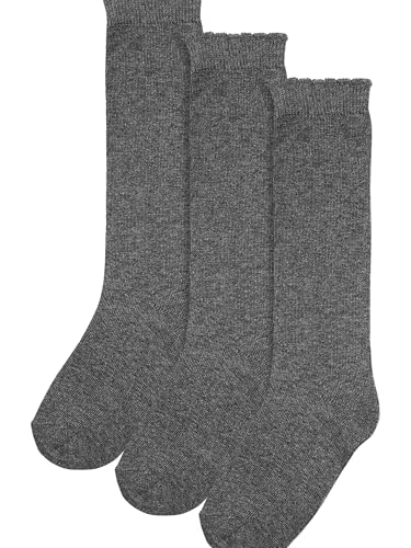 NEXT Mädchen Kniestrümpfe 3Er Pack (Ältere Mädchen) Grau EU 31-36 von NEXT
