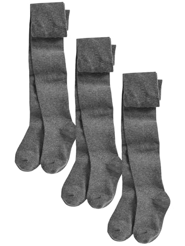 NEXT Mädchen Strumpfhose Für Die Schule 3Er Pack (3 Bis 16 Jahre) Grau 9-10 Jahre von NEXT