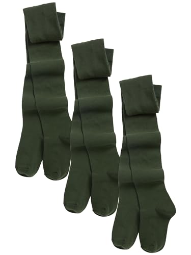 NEXT Mädchen Strumpfhose Für Die Schule 3Er Pack (3 Bis 16 Jahre) Grün 7-8 Jahre von NEXT