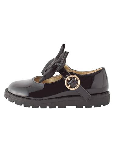 NEXT Mary-Jane-Schuhe mit Dicker Schleife, Weite Passform Schwarz von NEXT
