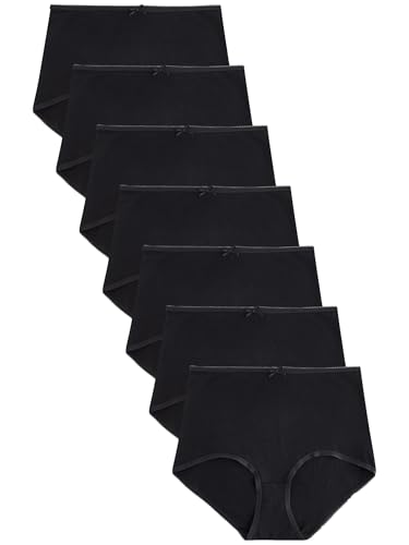 NEXT Slips mit Baumwolle, 7er-Pack, voll bedeckend Schwarz 40 von NEXT