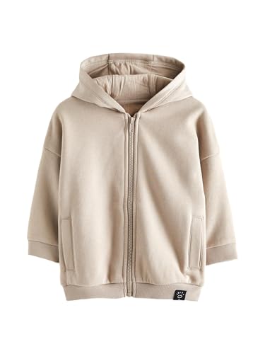 NEXT Oversize-Kapuzenjacke mit Reißverschluss Stone Brown 3 Monate von NEXT
