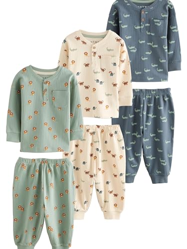 NEXT Oversized Fit Schlafanzüge, 3er Pack Blue/Ecru 12 Monate von NEXT