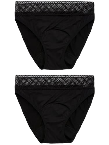 NEXT Periodenslip für mittleren Blutfluss im 2er-Pack Schwarz 34 von NEXT