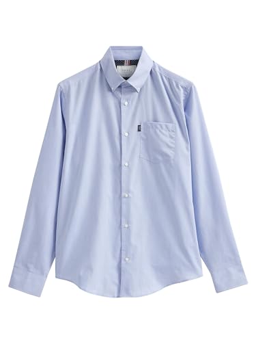 NEXT Pflegeleichtes Button-Down-Oxford-Hemd Blau XL von NEXT