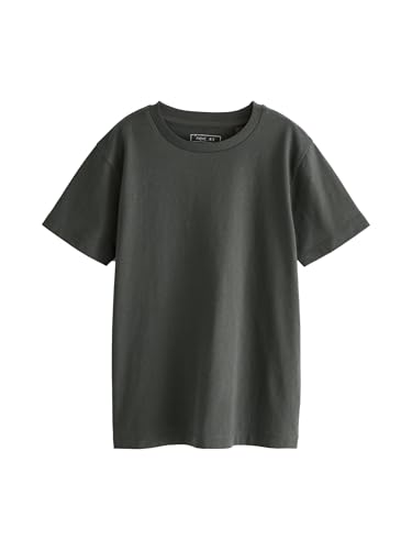 NEXT Regular Fit Kurzarm-T-Shirt Grau Anthrazit 7 Jahre von NEXT
