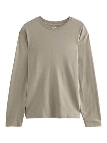NEXT Rundhalsshirt – Regular Fit Neutral Mergel M von NEXT