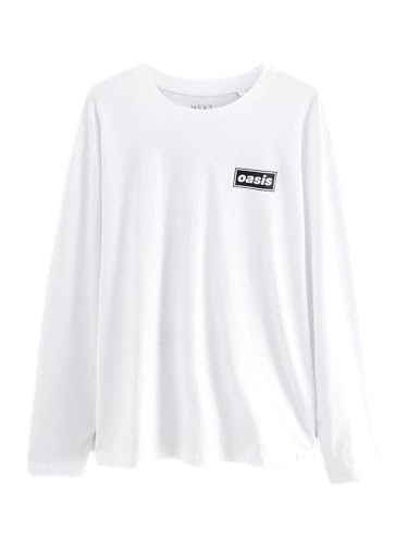 NEXT Rundhalsshirt – Regular Fit Weiß 4XL von NEXT