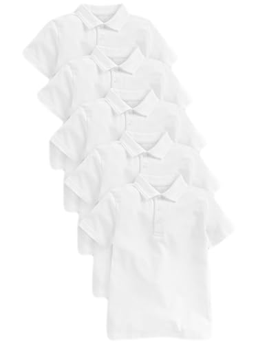 NEXT Schul-Poloshirts aus Baumwolle Weiß 9 Jahre von NEXT