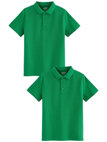 NEXT Schul-Poloshirts aus Baumwolle im 2er-Pack Grün 10 Jahre NEXT Schul-Poloshirts aus Baumwolle im 2er-Pack Grün 10 Jahre von NEXT