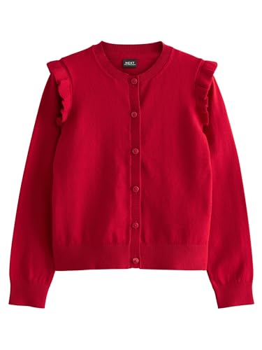 NEXT Schul-Strickjacke mit gerüschten Schultern Rot 5 Jahre von NEXT