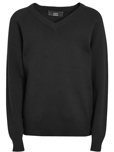 NEXT Schul-Strickpullover mit V-Ausschnitt Schwarz 14 Jahre von NEXT