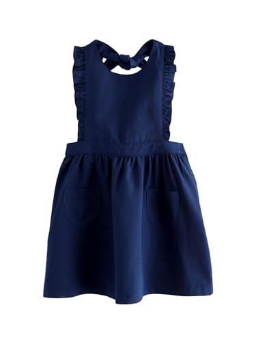 NEXT Schulkleidung Latzkleid mit Rüschendetail Hellblau 9 Jahre von NEXT