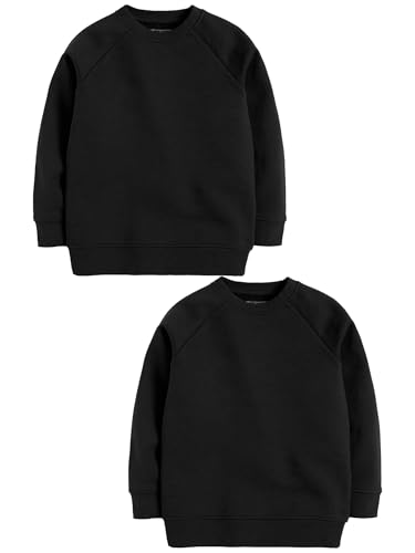 NEXT Schulpullover mit V-Ausschnitt 2er-Pack Schwarz 10 Jahre von NEXT