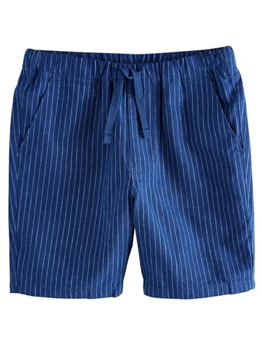 NEXT Shorts mit elastischem Bund aus Leinen Marineblau gestreift 6 Jahre von NEXT