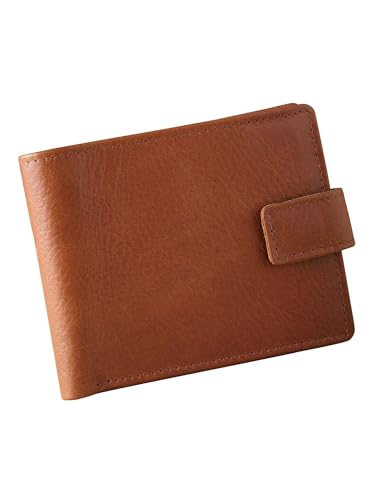 NEXT Signature Lederbrieftasche mit großem Fassungsvermögen Hellbraun One Size von NEXT