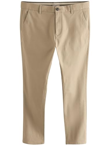 NEXT Skinny Fit Chinohose mit Stretch Stein 34 von NEXT