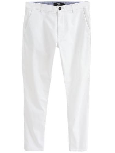 NEXT Skinny Fit Chinohose mit Stretch Weiß 30 von NEXT
