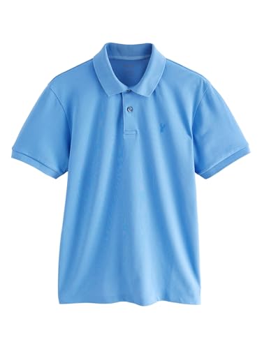 NEXT Slim Fit Piqué-Polohemd Blau L von NEXT