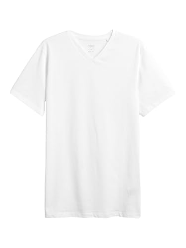 NEXT Slim Fit T-Shirt mit V-Ausschnitt Weiß M von NEXT