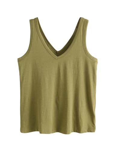 NEXT Slouch-Trägertop aus Modal Olivgrün M von NEXT