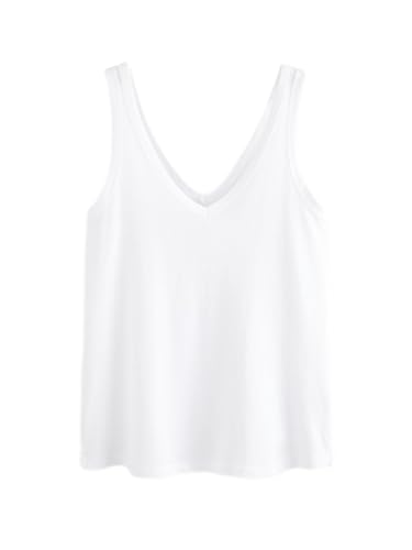 NEXT Slouch-Trägertop aus Modal Weiß L von NEXT