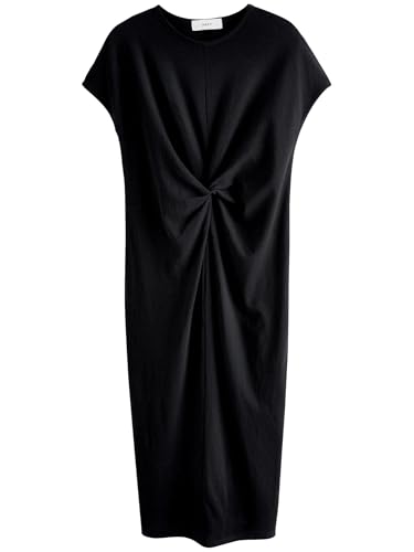 NEXT Sommerliches T-Shirtkleid mit Drehung Schwarz 40 von NEXT