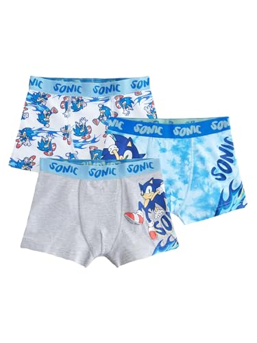NEXT Sonic Boxershorts, 3er-Pack Blau 5 Jahre von NEXT