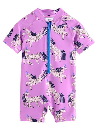 NEXT Sonnenschutz-Badeanzug Purple Unicorn 6 Monate von NEXT