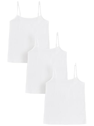 NEXT Spitzen-Trägertops, 3er-Pack Weiß 9-10 Jahre von NEXT