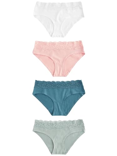 NEXT Spitzenslips im 4er-Pack, Shorts Weiß/Rosa/Grün 42 NEXT Spitzenslips im 4er-Pack, Shorts Weiß/Rosa/Grün 42 von NEXT