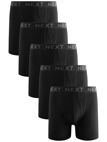 NEXT Sport-Unterhosen in längerer Länge, A-Front, 5er-Pack Schwarz XL von NEXT