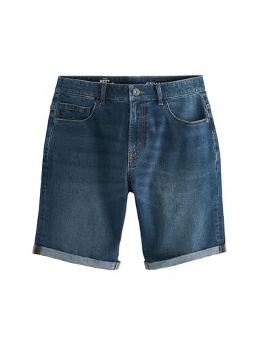 NEXT Straight Fit Jeansshorts mit Stretch Mittelblau 40 NEXT Straight Fit Jeansshorts mit Stretch Mittelblau 40 von NEXT