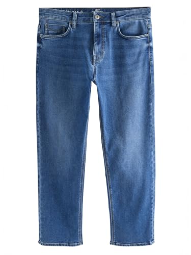 NEXT Straight Fit Motionflex Jeans Blau Mittel 44 von NEXT