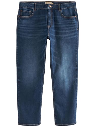 NEXT Essential Straight Fit Jeans mit Stretch Mittelblau 42 von NEXT
