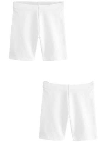 NEXT Stretch-Radlershorts, 2er-Pack, längere Länge Weiß 3 Jahre von NEXT