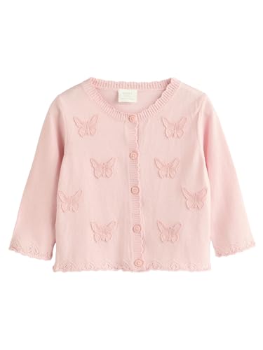 NEXT Strickjacke Butterfly Embroidered Pink 18 Monate von NEXT