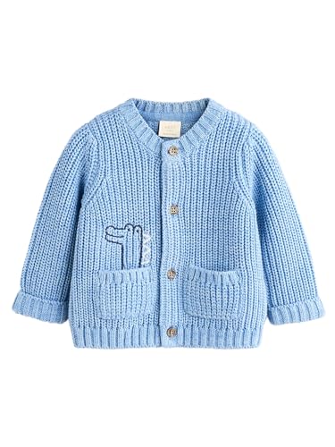 NEXT Strickjacke aus 100% Baumwolle. Blue Crocodile 9 Monate von NEXT