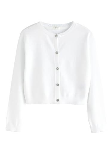 NEXT Strickjacke mit Knöpfen Weiß 11 Jahre von NEXT